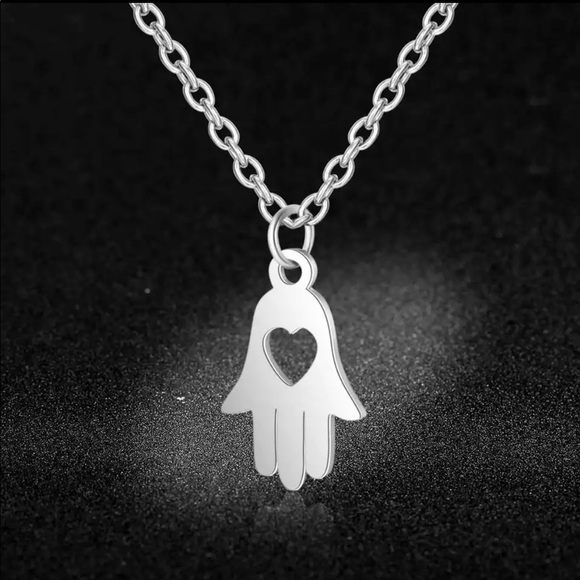Jewelry - SILVER HAMSA ♡ Stainless Steel Necklace
